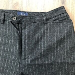 GAP Wool Pinstriped Straight Leg Trousers